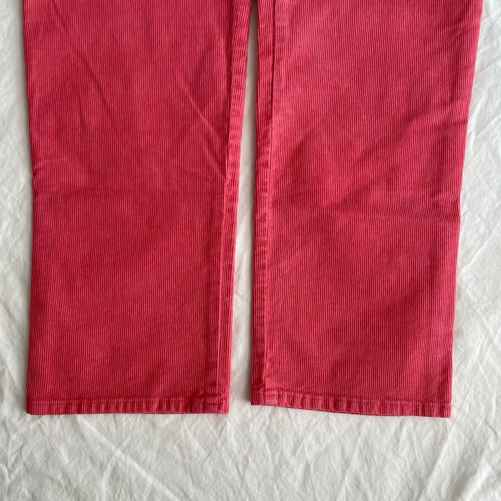 Lucky Brand Pink Corduroy Straight Fit High Rise Cropped Pants - Picture 7 of 11